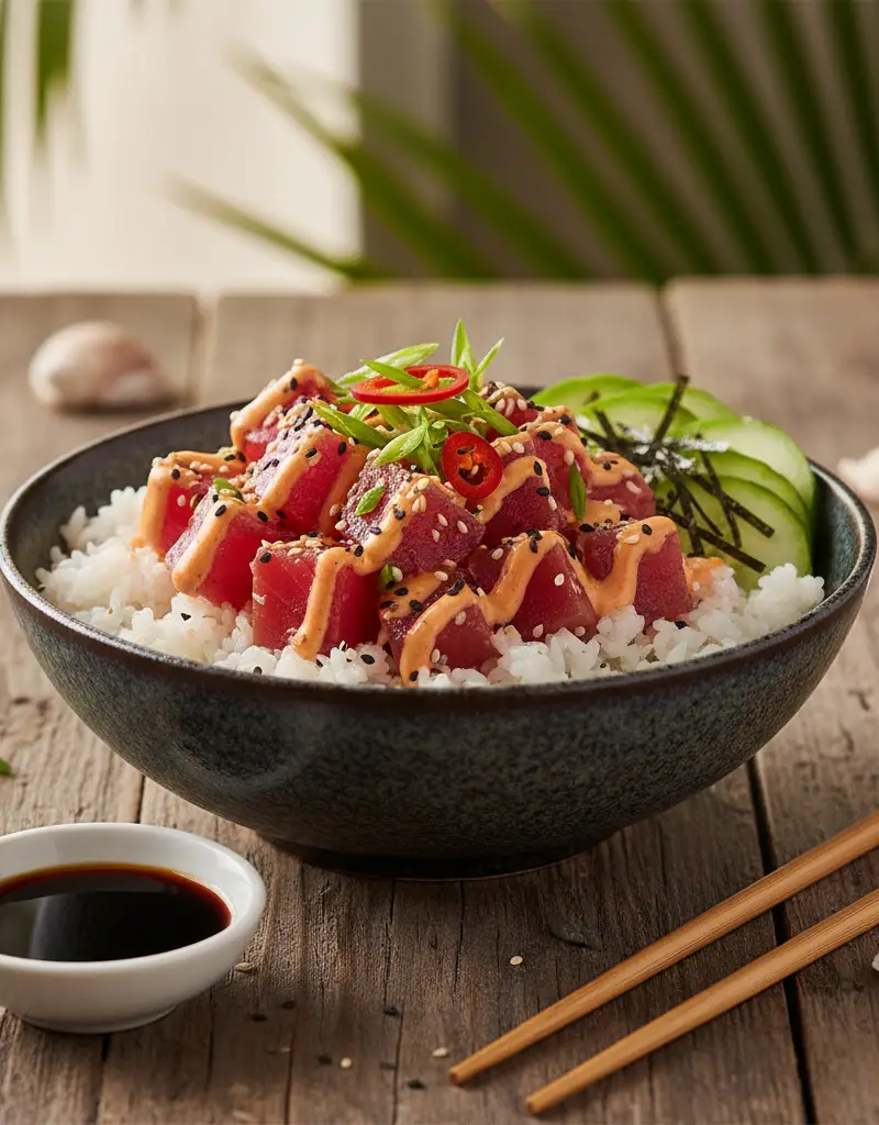 Spicy Ahi Tuna Poke Bowl