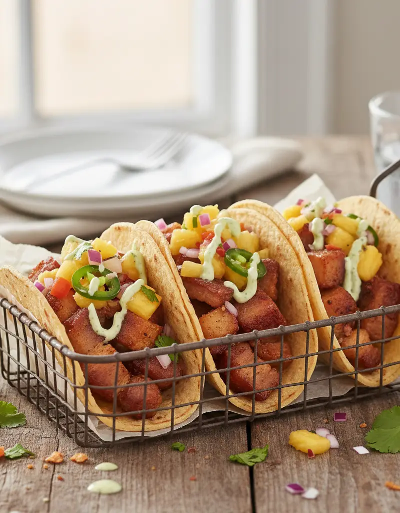 Crispy Pork Belly Tacos