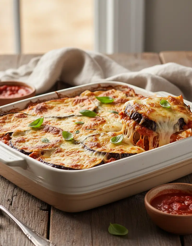 Eggplant Parmigiana Bake