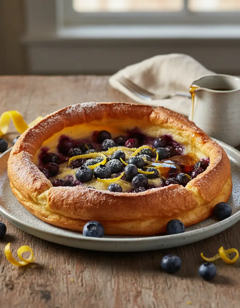 Blueberry Buttermilk Dutch Baby