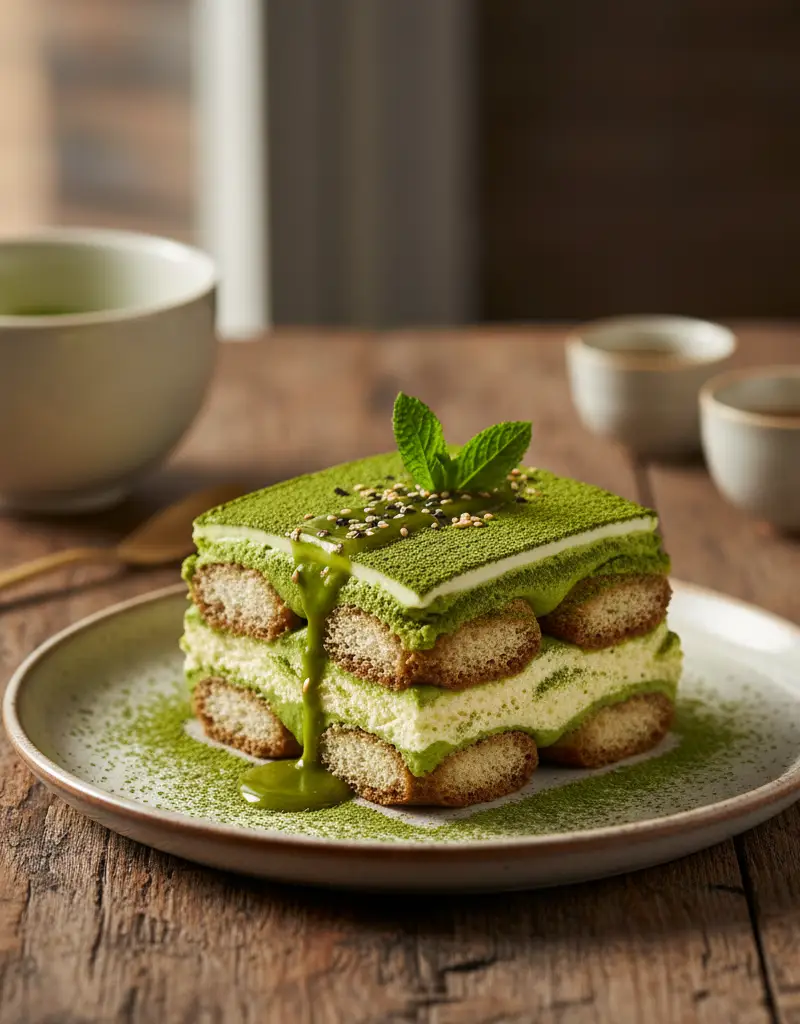 Matcha Green Tea Tiramisu