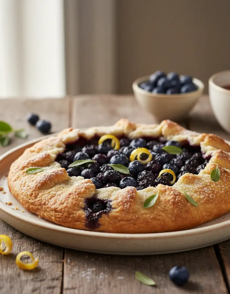 Lemon Myrtle and Blueberry Galette