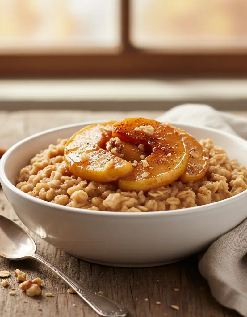 Steel-Cut Oats with Caramelized Apples
