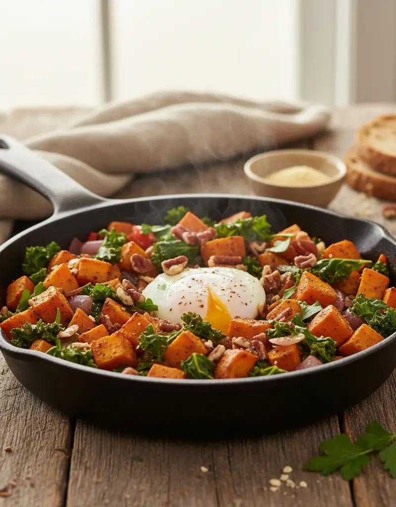 Sweet Potato and Kale Hash