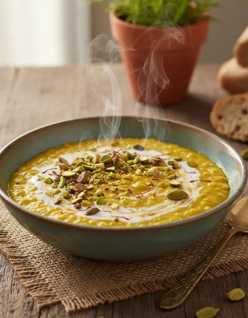 Turmeric and Cardamom Steel-Cut Oats