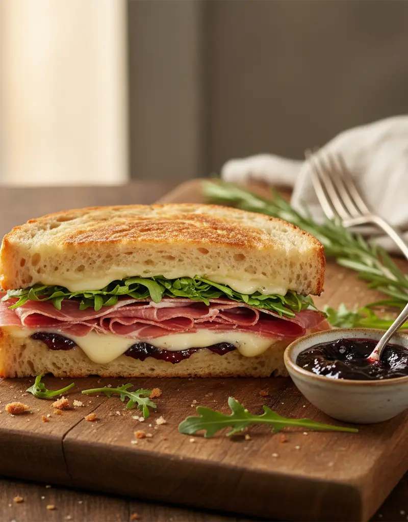 Prosciutto and Fig Pressed Panini