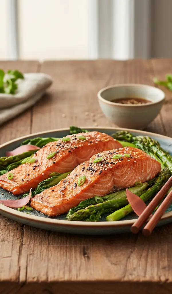 Grilled Miso Ginger Salmon — Rice recipe
