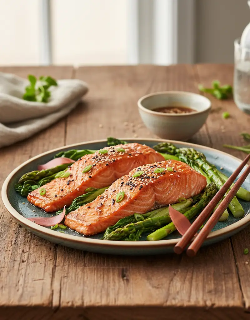 Grilled Miso Ginger Salmon