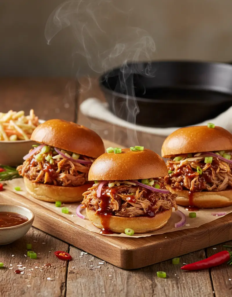 Slow-Cooked Pulled Pork Sliders