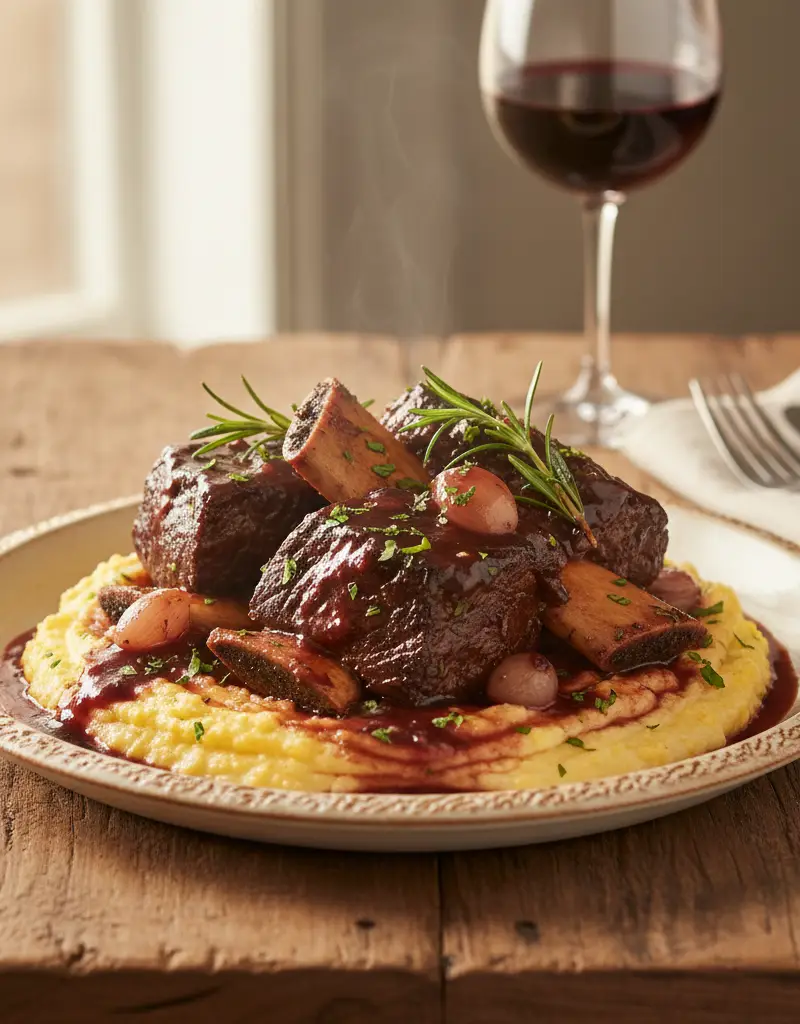 Red Wine Braised Short Ribs