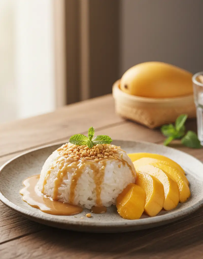 Thai Mango Sticky Rice (Khao Niew Mamuang)