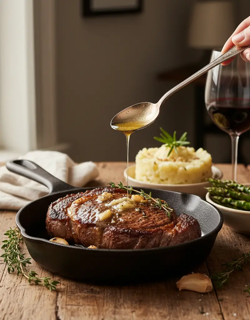 Cast Iron Ribeye for One