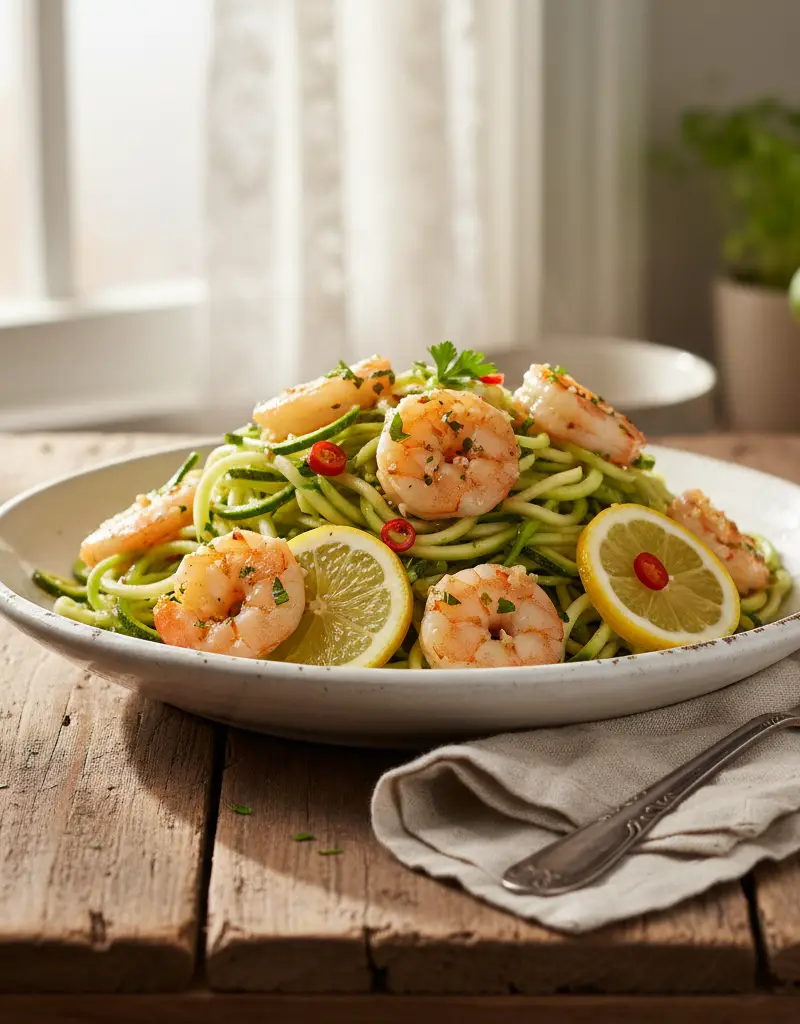 Shrimp Scampi with Zucchini Noodles