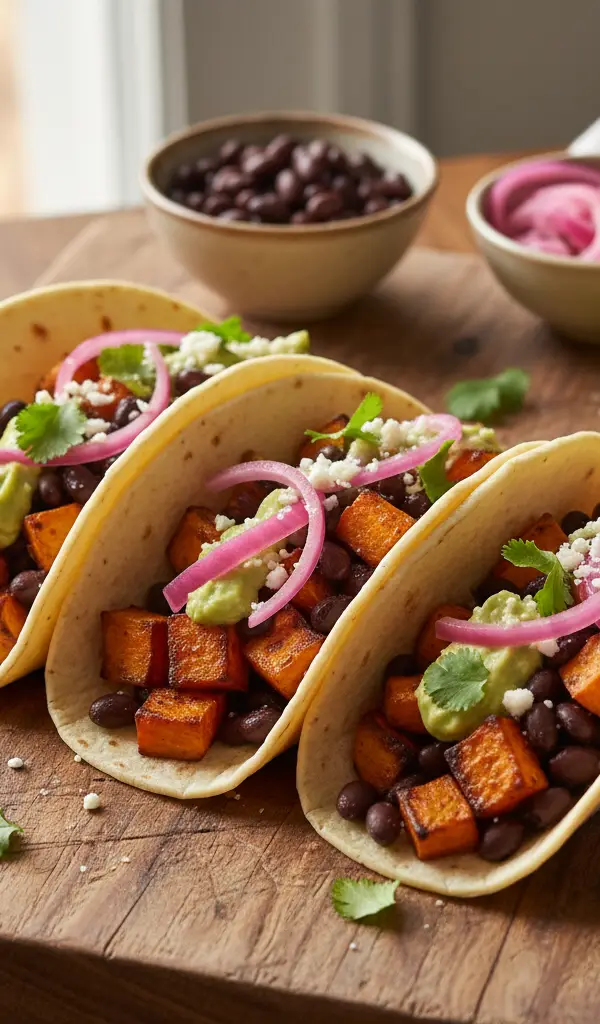Black Bean and Sweet Potato Tacos — Avocado recipe