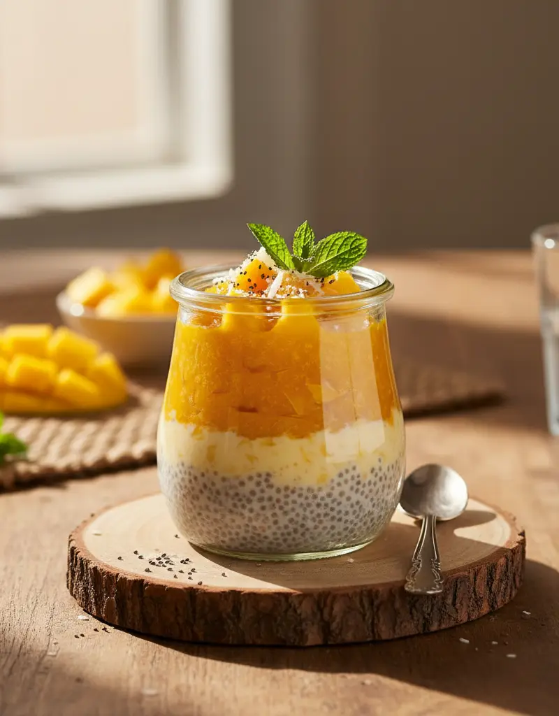 Overnight Mango Chia Pudding