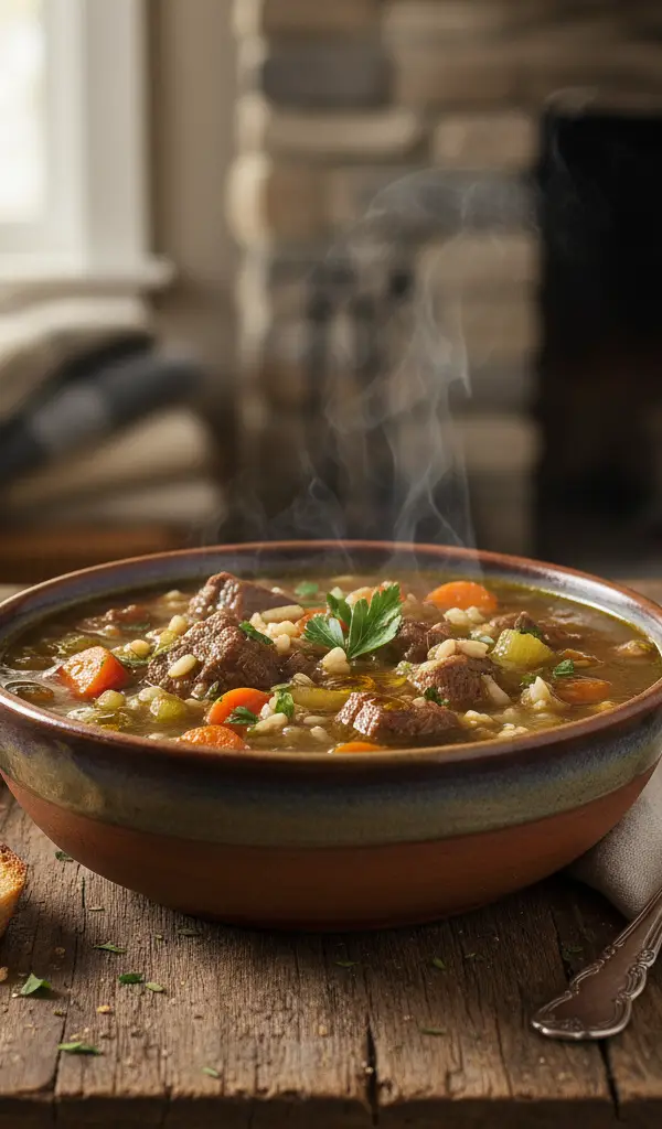 Hearty Beef and Barley Soup — Beef recipe