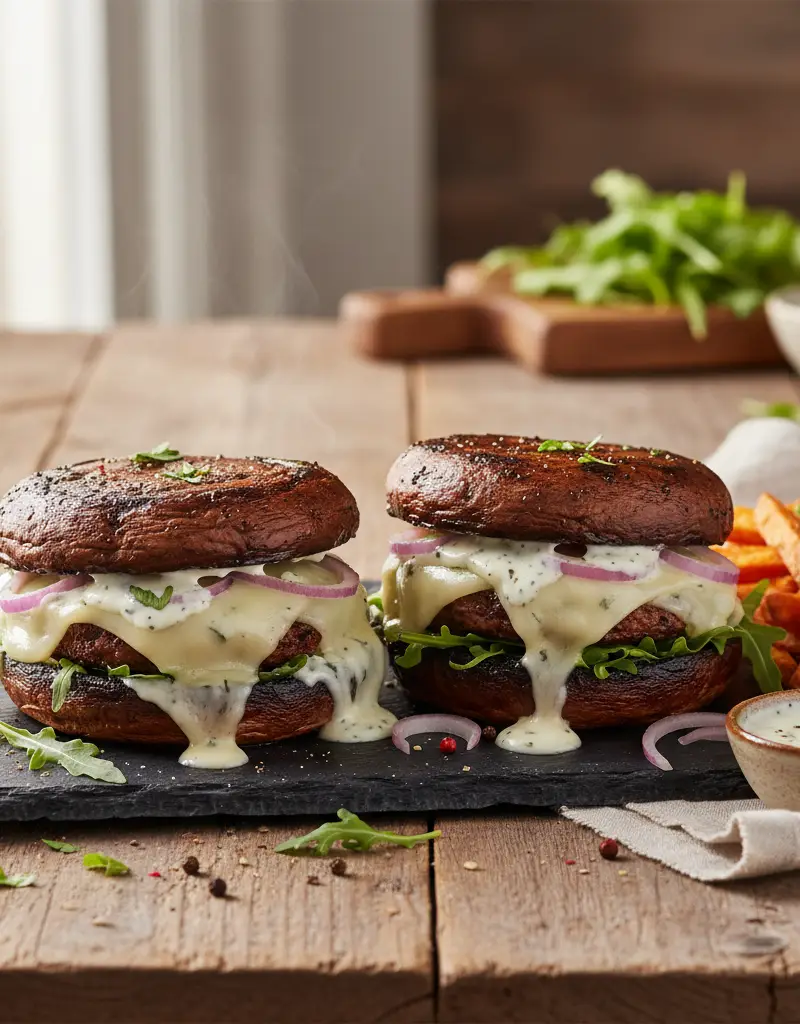 Portobello Mushroom 'Burgers'