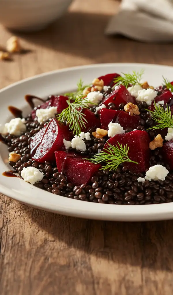 Black Lentil and Roasted Beet Salad — Lentils recipe