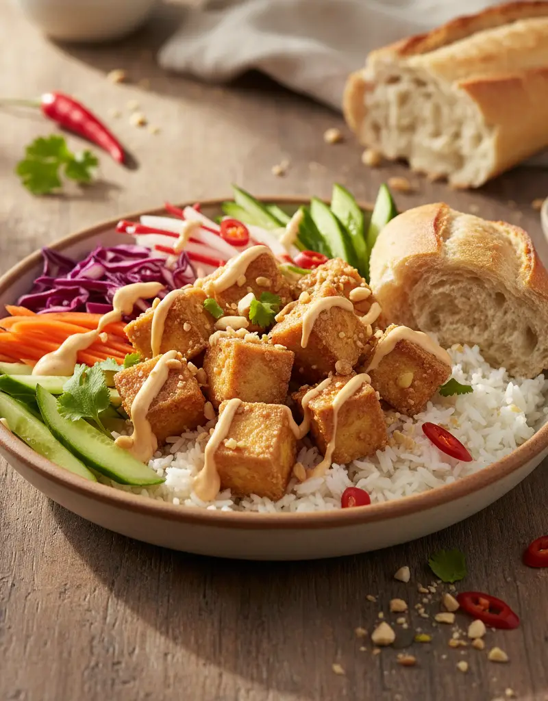 Crispy Tofu Banh Mi Bowl