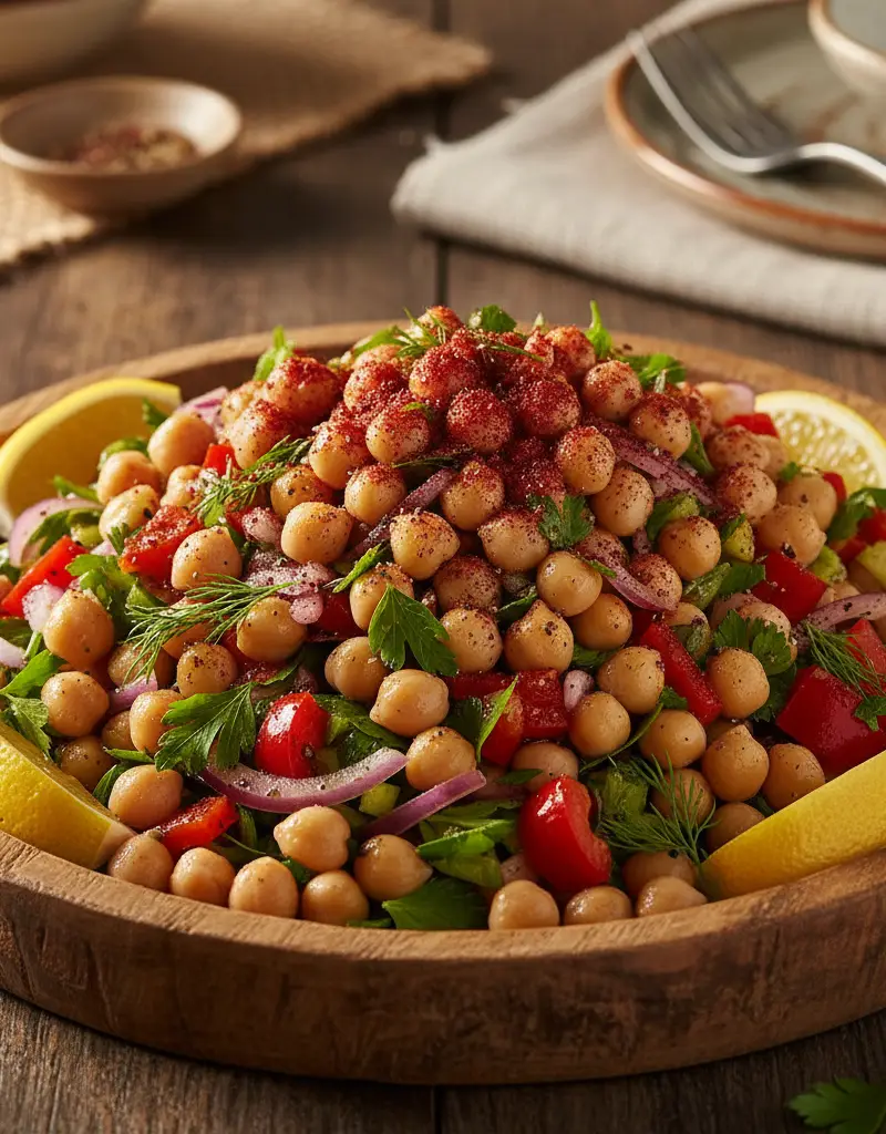 Turkish Chickpea Salad (Nohut Salatası)