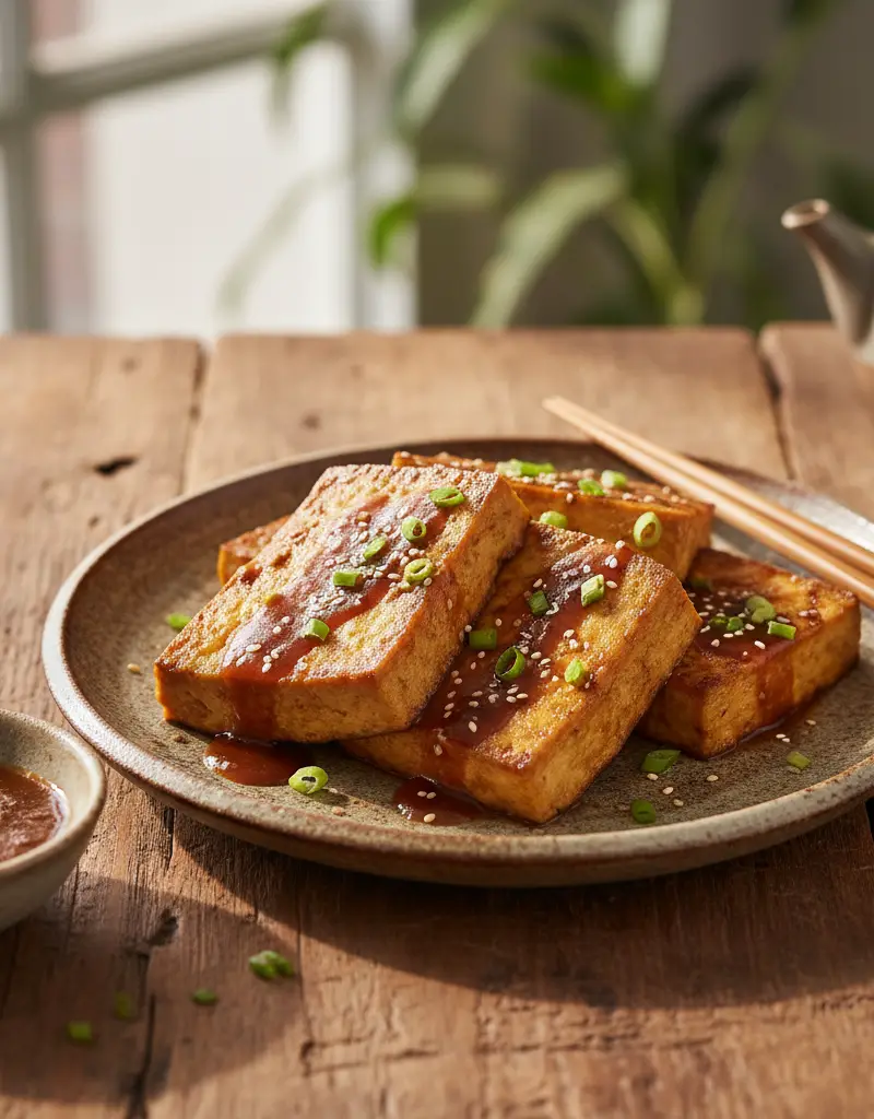 Japanese Miso-Glazed Tofu Steaks