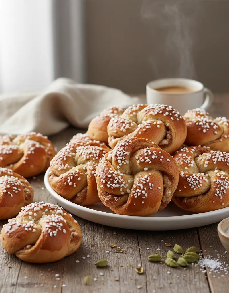 Swedish Cardamom Buns (Kardemummabullar)