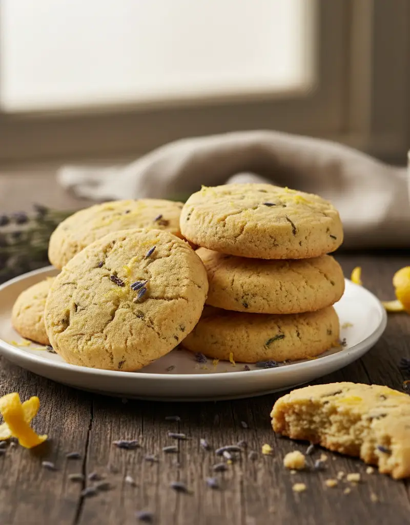 Lemon Zest Lavender Shortbread