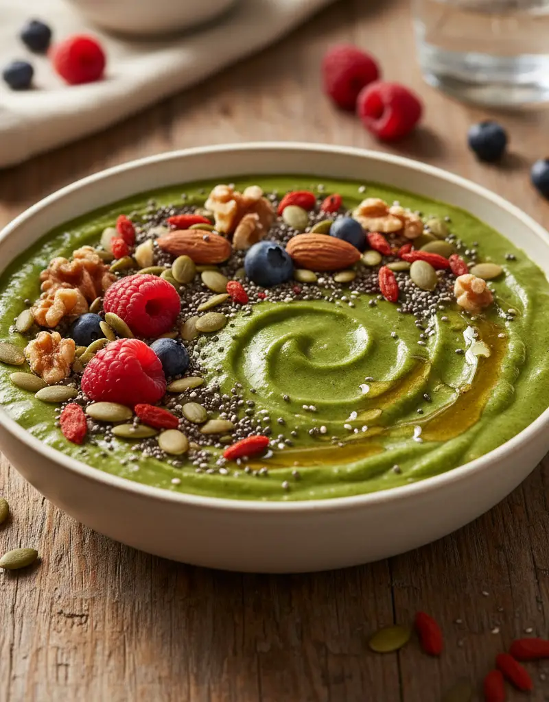 Superfood Berry & Spinach Smoothie Bowl