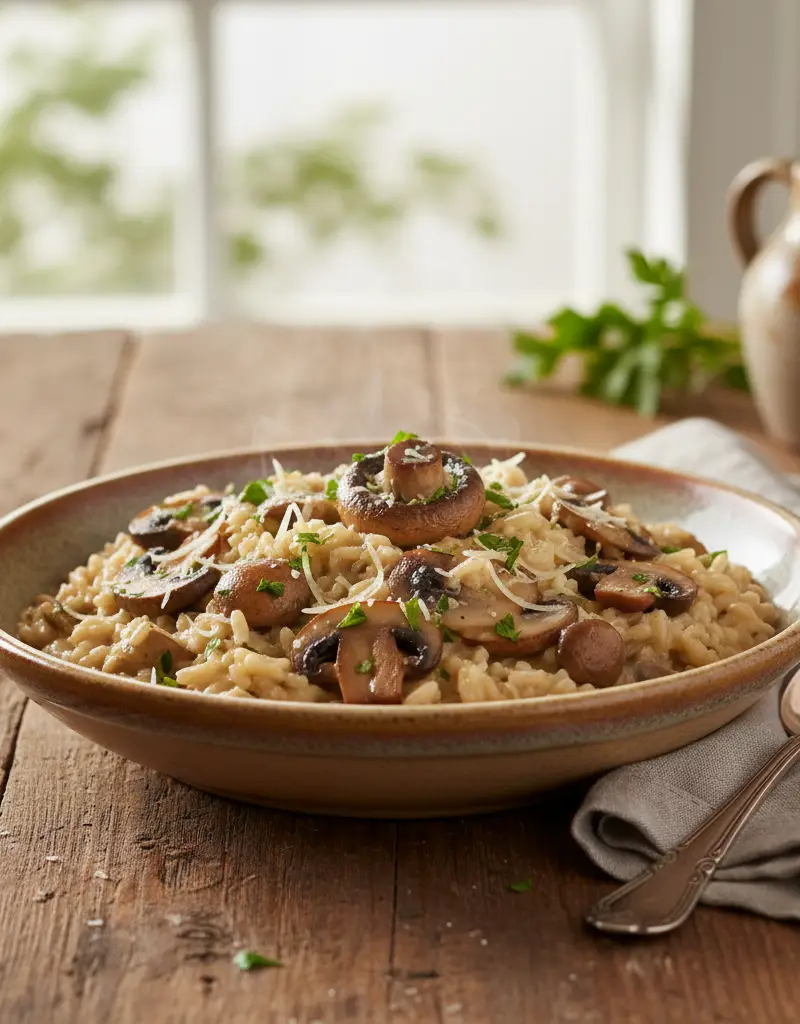 Vegetarian Mushroom Risotto