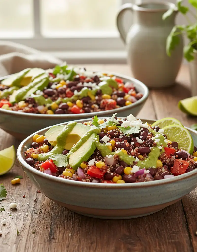 Quinoa and Black Bean Power Bowls