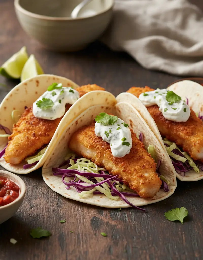 Crispy Baja Fish Tacos