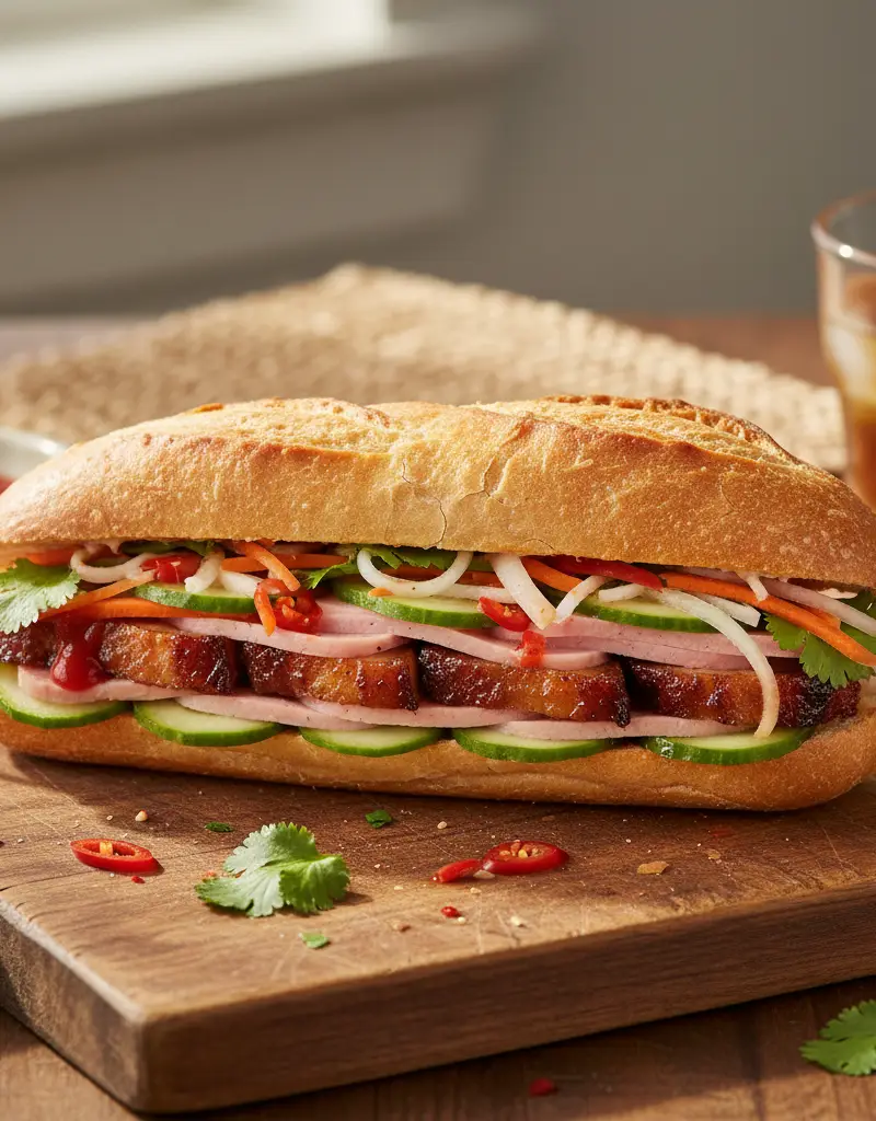 Vietnamese Banh Mi Sandwich