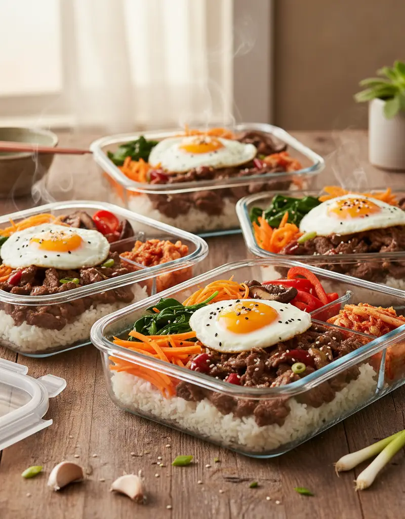 Korean Beef Bibimbap Meal Prep