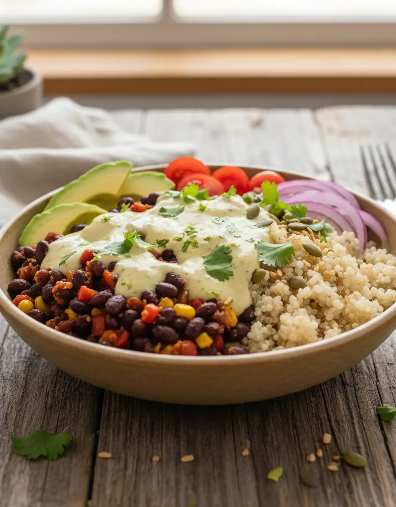 Quinoa and Black Bean Power Bowl