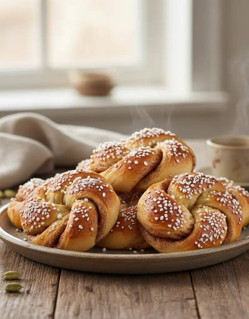 Swedish Cardamom Buns (Kardemummabullar)