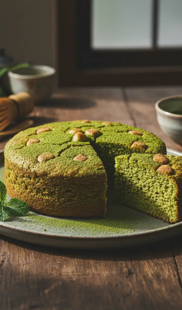 Japanese Matcha Mochi Cake — Eggs recipe
