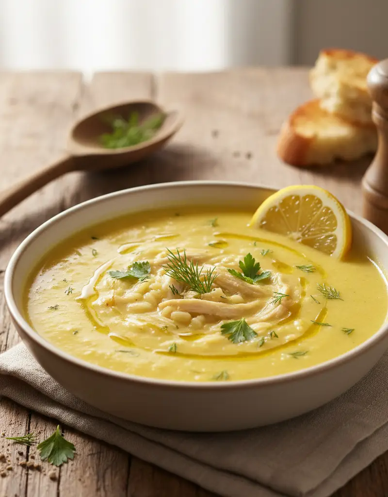 Greek Lemon Orzo Soup (Avgolemono)