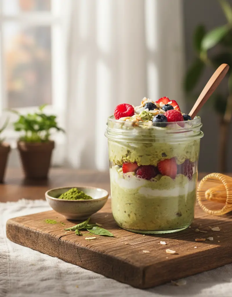 Matcha Overnights Oats