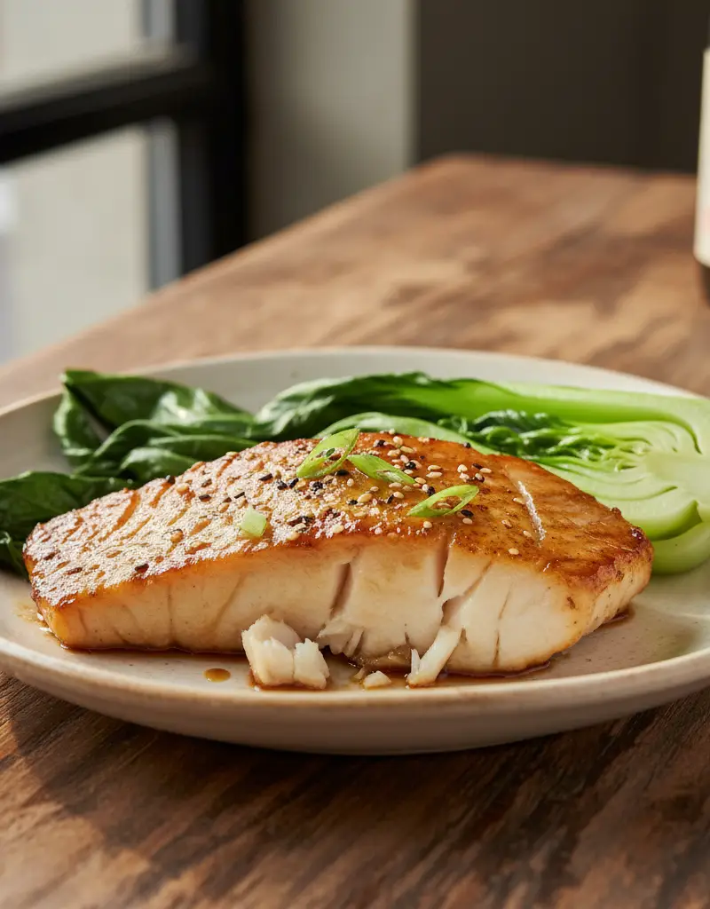 Miso-Glazed Black Cod with Bok Choy