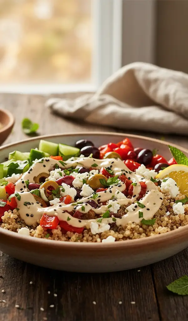 Mediterranean Quinoa Power Bowl — Tomatoes recipe