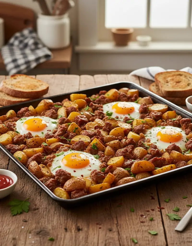 Hearty Sheet Pan Breakfast Hash