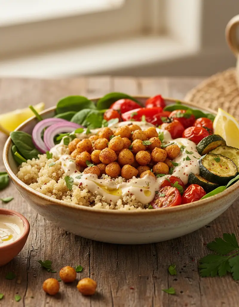 Roasted Mediterranean Buddha Bowl