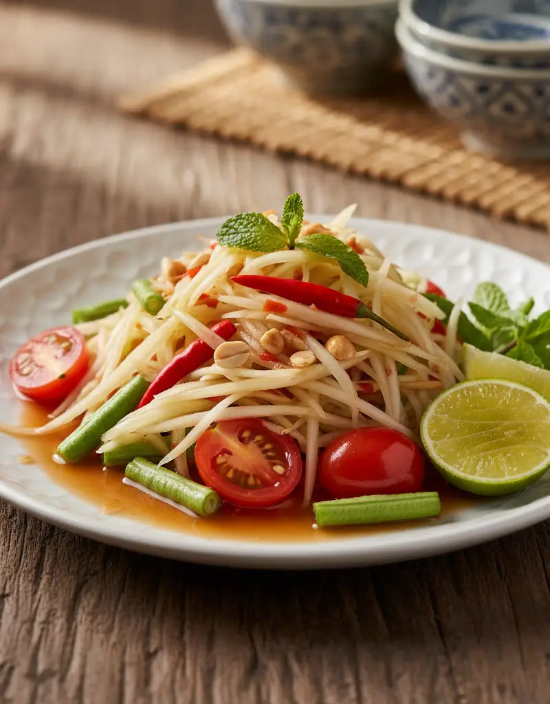Thai Green Papaya Salad (Som Tum)